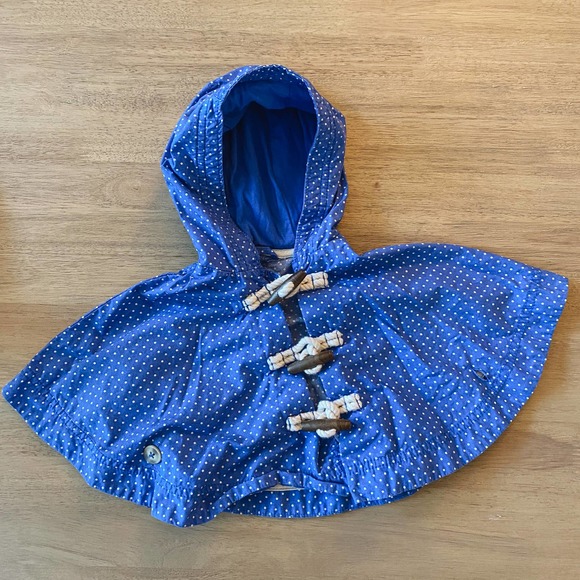 babygap Other - Paddington Bear babyGap Blue Polkadot Hooded Poncho